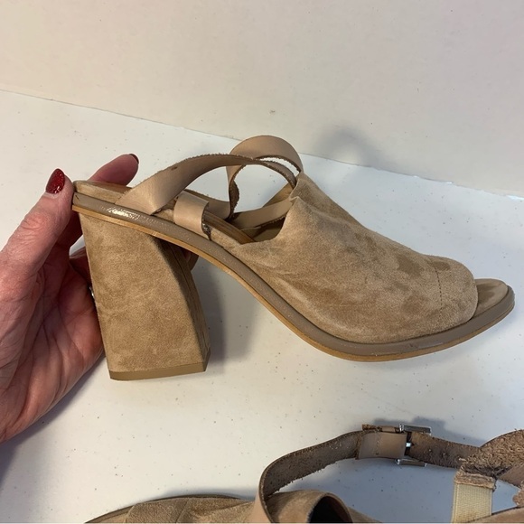 Free People See Ya There Heel Suede Wrap Sandal - Picture 11 of 11